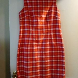 Pink Multi Form Fitting Silk Dress!